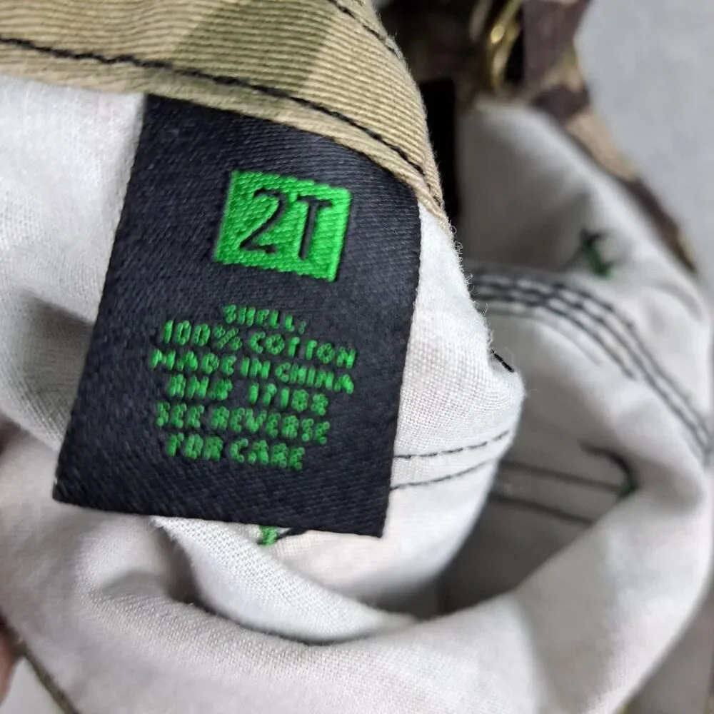 John Deere Overalls Camo Toddler Size 2T